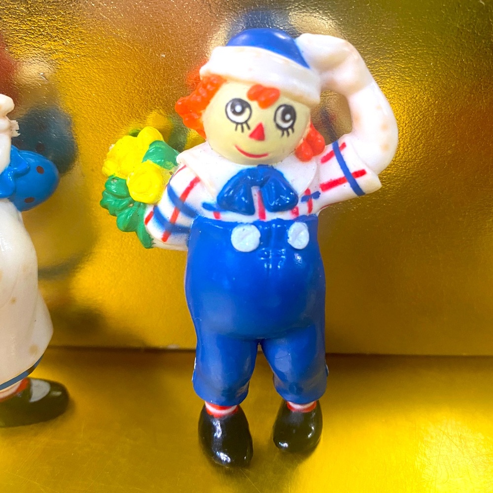 RAGGEDY ANN & RAGGEDY ANDY VINTAGE 1988 TARA TOYS COLLECTIBLE FIGURES - Picture 2 of 12